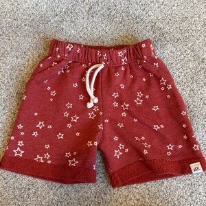 Lulu & Roo Girls red shorts Starry Red Kids Shorts